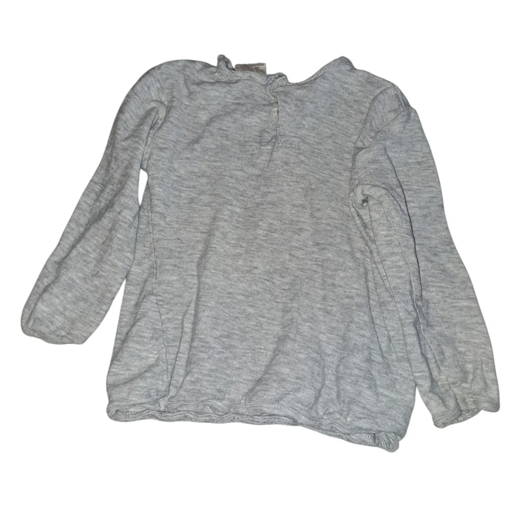 Zara Kids Gray and Navy Striped Matching Set - Picture 4 of 6